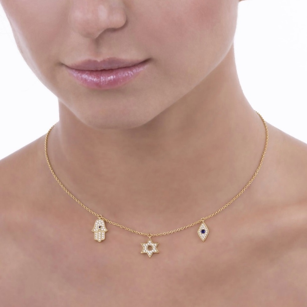 Evil eye pendant necklace